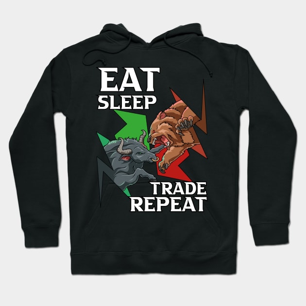 Trading Market Trend Bull Bear Forex Cryptocurrencies Stock Hoodie by melostore